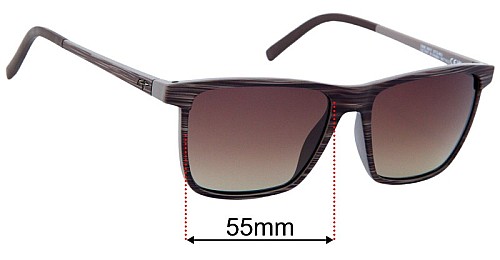 Maui Jim MJ875 One Way 55mm Replacement Lenses